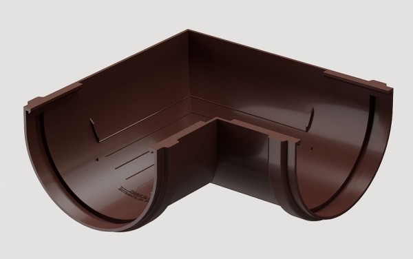 Угловой элемент 90˚ПВХ Docke STANDART Тёмно-коричневый купить в Королёве