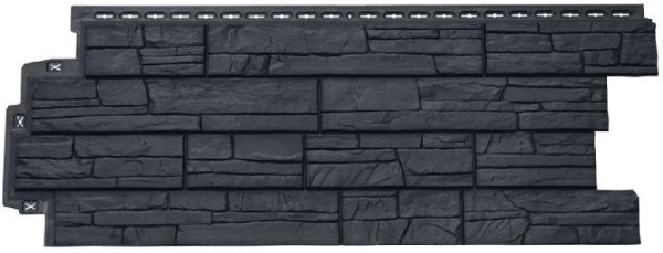 Фасадная панель Grand Line Сланец графит купить в Королёве