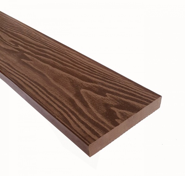 Террасная доска из ДПК Terrapol Смарт 3D Полнотелая без паза Орех Милано купить в Королёве