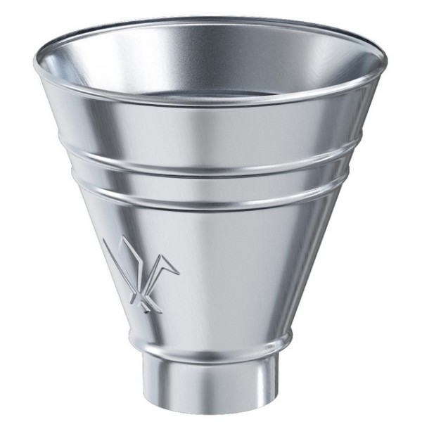 Водосток Aquasistem, Система 125x90 - Воронка водосборная круглая оцинковка купить в Королёве