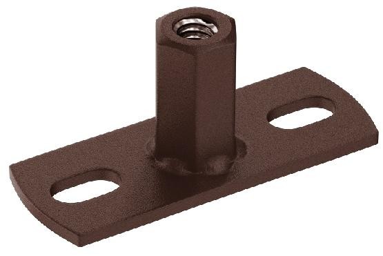 Водосток Aquasistem, Система 150/100 - Держатель для хомута под метиза RAL 8017 Коричневый matt купить в Королёве