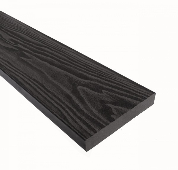 Террасная доска из ДПК Terrapol Смарт 3D Полнотелая без паза Черное дерево купить в Королёве