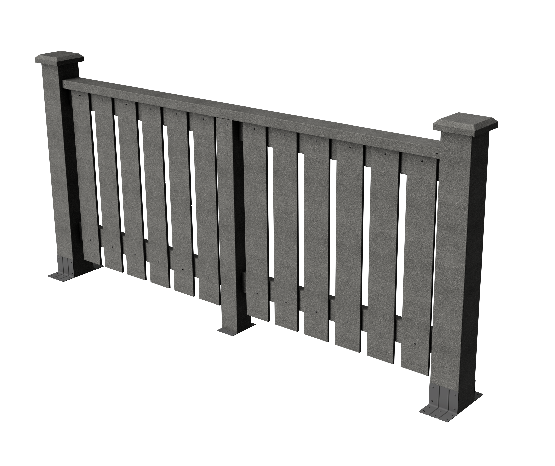 Ограждения декоративное ДПК GRINDERDECO  Вилидж серый базальт купить в Королёве