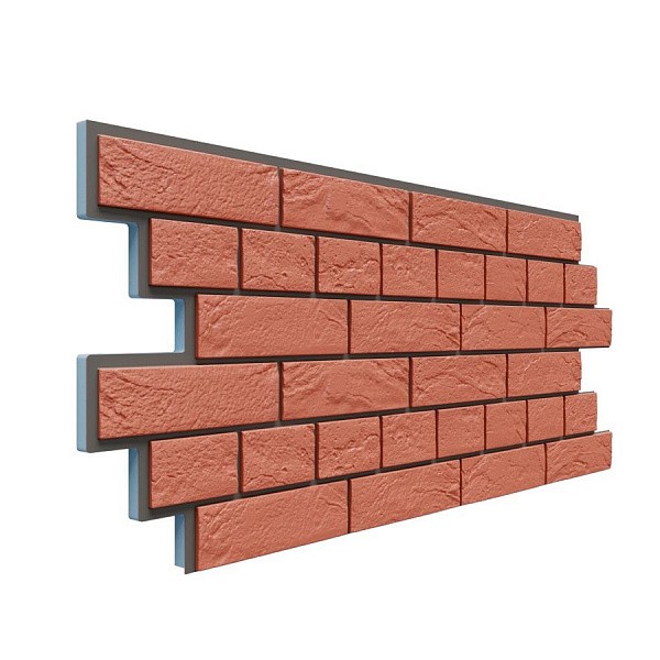 Фасадная термопанель Доломит Венецианский кирпич 20 мм Красный купить в Королёве