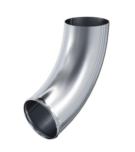 Водосток Aquasistem, Система 125x90 - Колено трубы сливное оцинковка купить в Королёве