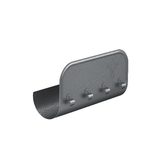 Водосток Aquasistem, Система 150/100 - Ограничитель перелива прямой RR 23 Маренго matt купить в Королёве