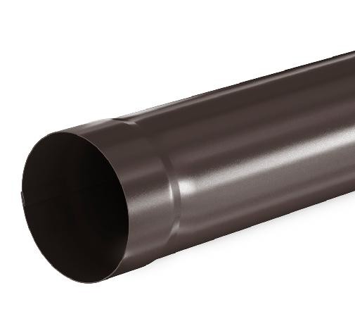 Водосток Aquasistem, система 150/100 - Труба водосточная 1.00м RR 32 Тёмно Коричневый купить в Королёве