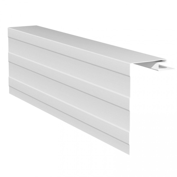 Приоконная планка (околооконный профиль) для сайдинга, белый купить в Королёве