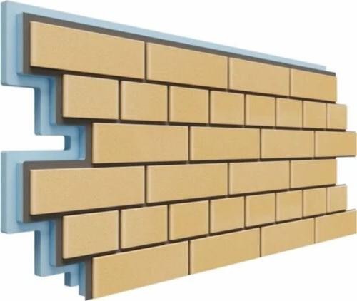 Термопанели Доломит Кирпич 40 мм Жёлтый купить в Королёве