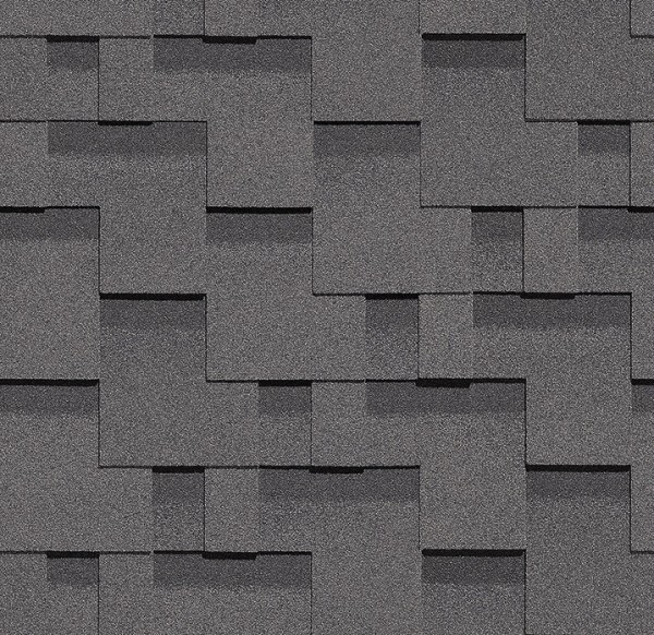Гибкая черепица Docke, коллекция Тетрис – Серый купить в Королёве