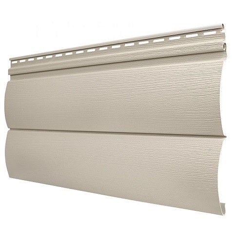 Виниловый сайдинг Tecos - Оцилиндрованный брус двойной (под бревно), Бежевый купить в Королёве