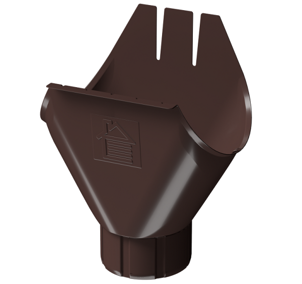 Воронка желоба D125 Döcke STAL PREMIUM Шоколад, (RAL 8019) купить в Королёве