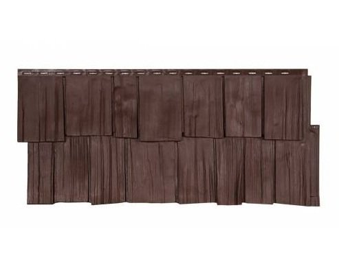 Фасадная панель T-Сайдинг-Щепа дуб ЭКО-1 Коричневый купить в Королёве
