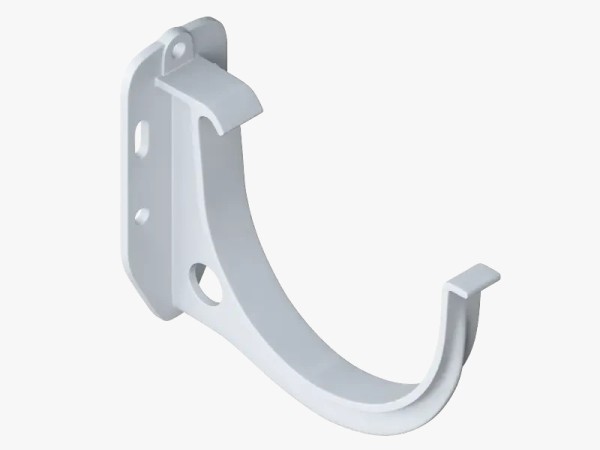 Водосток Альта-Профиль ПВХ – Кронштейн желоба водосточный (белый) купить в Королёве