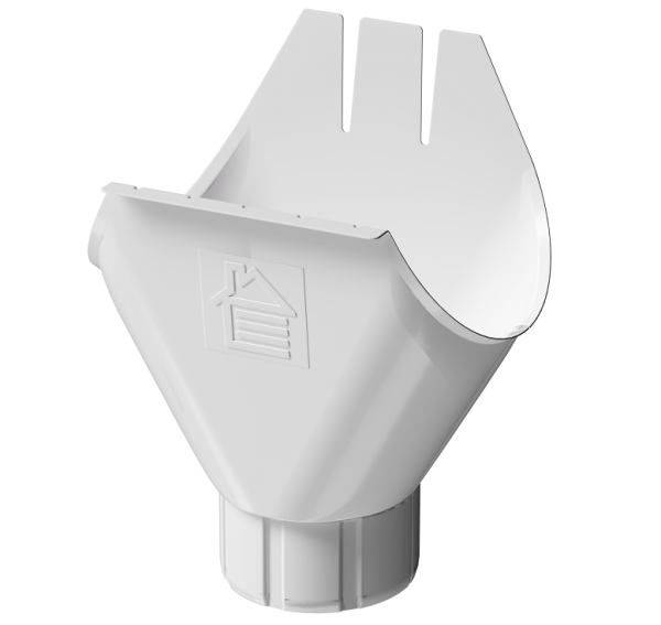 Воронка желоба D125 Döcke STAL PREMIUM Пломбир, (RAL 9010) купить в Королёве