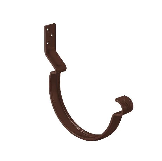 Водосток Aquasistem, система 150/100 - Крюк крепления желоба короткий RAL 8017 Коричневый купить в Королёве