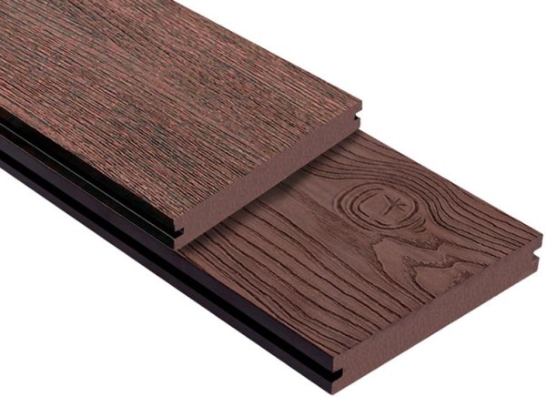 Террасная доска ДПК Outdoor 3D полнотелая STORM/OCEAN BROWN коричневая микс купить в Королёве