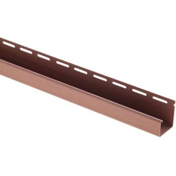 J-профиль Люкс Крашенный, T-15, ВН, Красно-коричневый купить в Королёве