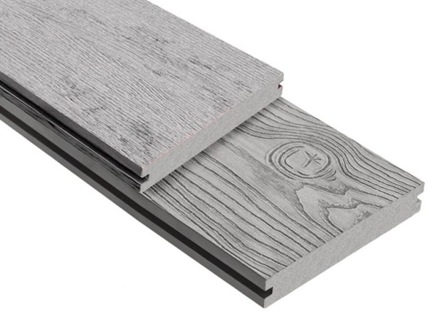 Террасная доска ДПК Outdoor 3D полнотелая STORM/OCEAN GREY серая микс купить в Королёве