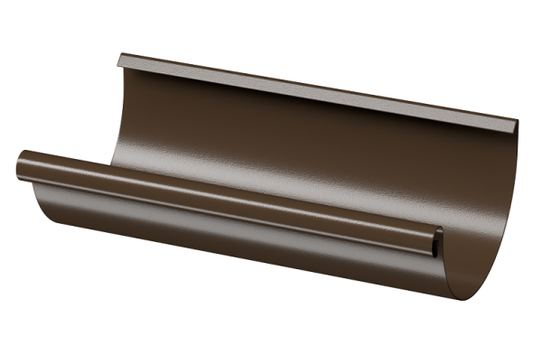 Желоб полукруглый D125 3 м Döcke STAL PREMIUM Каштан, (RAL 8017) купить в Королёве