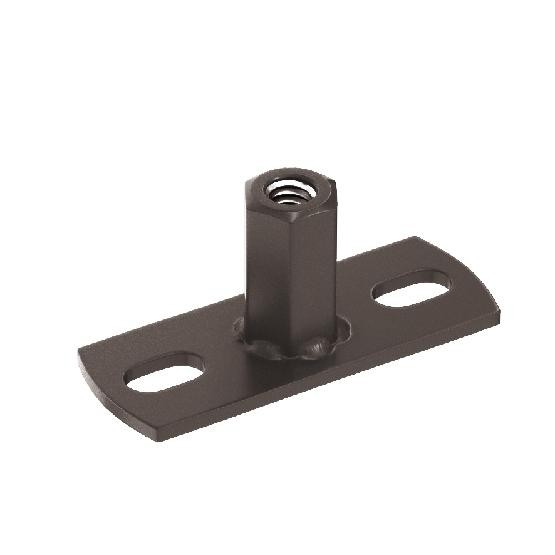 Водосток Aquasistem, система 150/100 - Держатель для хомута под метиз RR 32 Тёмно-Коричневый купить в Королёве