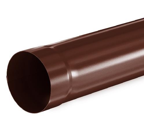Водосток Aquasistem, система 150/100 - Труба водосточная 1.00м RAL 8017 Коричневый купить в Королёве