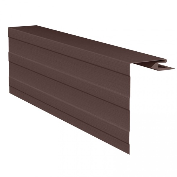 Приоконная планка (околооконный профиль) для сайдинга, коричневый купить в Королёве