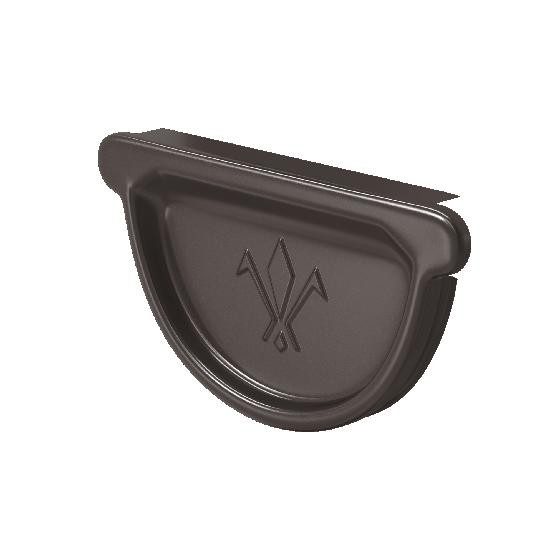 Водосток Aquasistem, система 150/100 - Заглушка универсальная с резиновым уплотнителем RR 32 Тёмно-Коричневый купить в Королёве