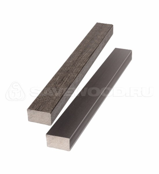 Брус лавочный ДПК полнотелый Savewood тёмно-коричневый купить в Королёве
