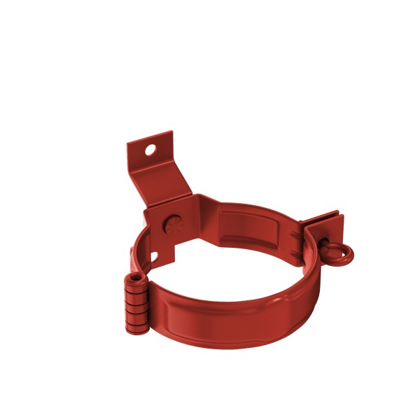 Водосток Aquasistem, система 125x90 - Декоративный хомут трубы под дерево с комплектом крепления RR 29 Бургундский купить в Королёве