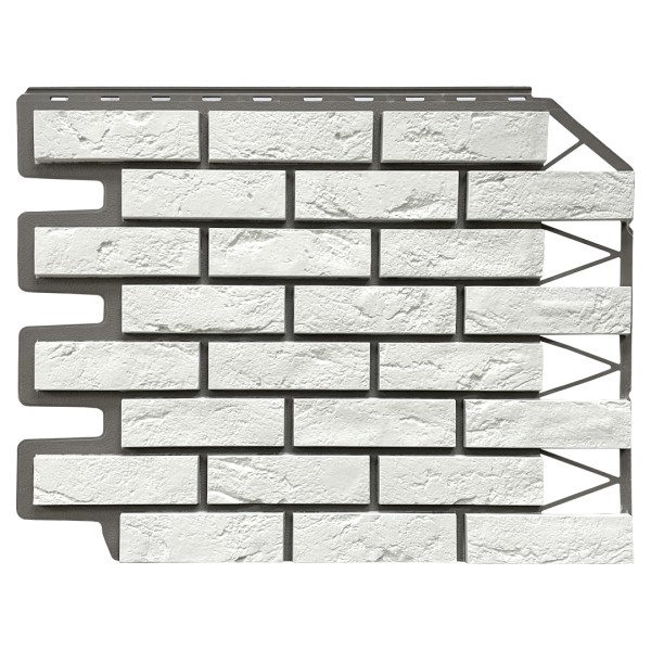 Фасадная панель FineBer, Кирпич Баварский, Белый купить в Королёве