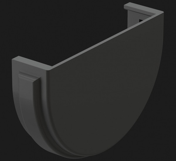 Заглушка желоба Docke Premium ПВХ - Графит купить в Королёве