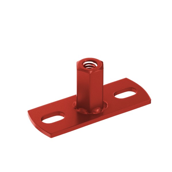 Водосток Aquasistem, система 125x90 - Держатель для хомута под метиз RR 29 Бургундский купить в Королёве