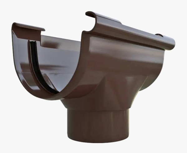 Водосток Альта-Профиль ПВХ – Воронка водосточная (коричневый) купить в Королёве
