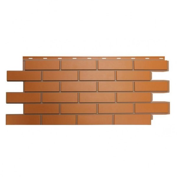 Фасадная панель Nordside, Гладкий Кирпич, Красный купить в Королёве
