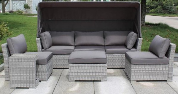 Диван-Трансформер AFINA плетеный из иск. ротанга AFM-320G Grey купить в Королёве