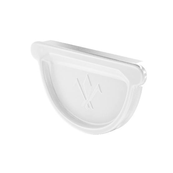 Водосток Aquasistem, система 150x100 - Заглушка универсальная с резиновым уплотнителем RR 20 Мраморно-белый купить в Королёве