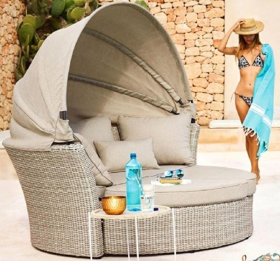 Диван-Трансформер AFINA плетеный из иск. ротанга AFM-325 Beige купить в Королёве