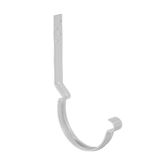 Водосток Aquasistem, система 150/100 - Крюк крепления желоба длинный RAL 9003 Белый купить в Королёве