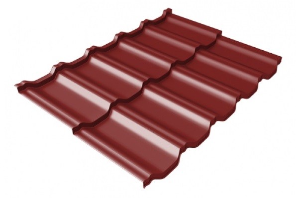 Металлочерепица модульная Квинта Uno Grand Line c 3D резом 0,45 PE RAL 3011 коричнево-красный купить в Королёве