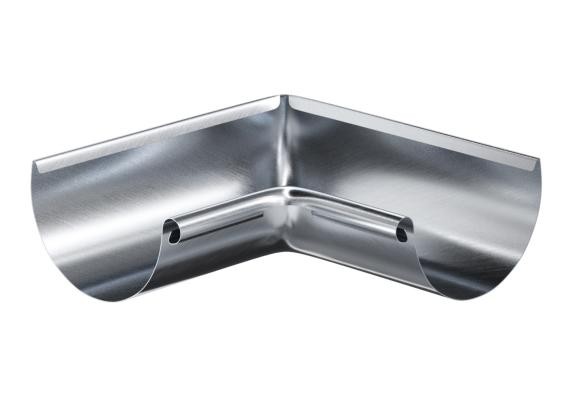 Водосток Aquasistem, Система 150/100 - Угол желоба внутренний оцинковка 90° купить в Королёве