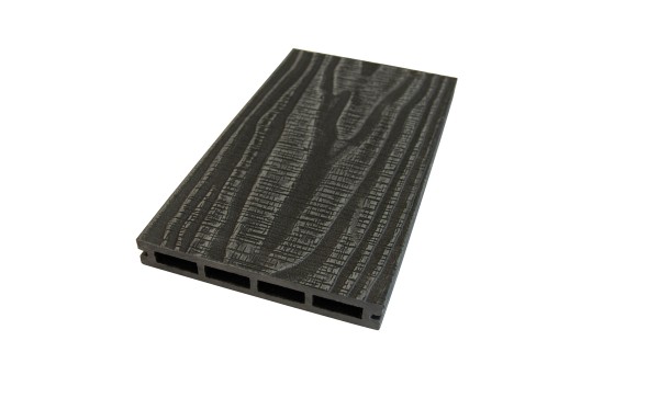 Террасная доская ДПК NanoWood Nature 3D (20мм) пустотелая Графит купить в Королёве