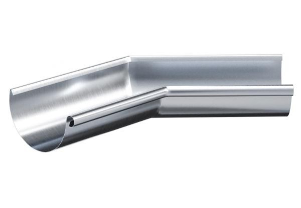 Водосток Aquasistem, Система 150/100 - Угол желоба внутренний  оцинковка 135° купить в Королёве