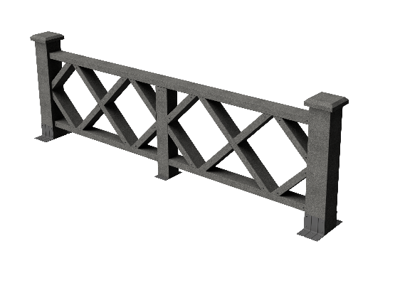 Ограждения декоративное ДПК GRINDERDECO Миллениум серый базальт купить в Королёве