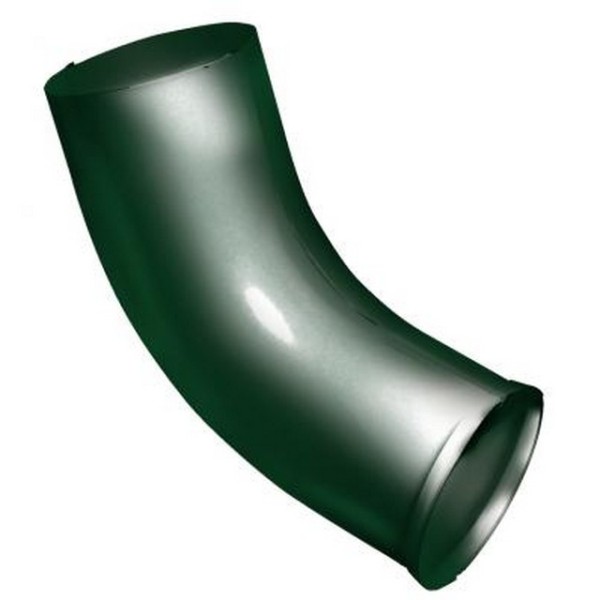 Водосток Grand Line 125x90 – Колено сливное RAL 6005 купить в Королёве