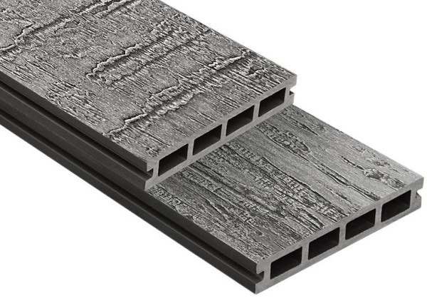 Террасная доска ДПК Outdoor 3D VIRGINIA/COLORADO темно-серая купить в Королёве