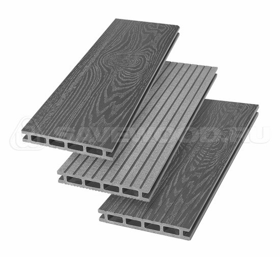 Террасная доска из ДПК SW Carpinus (T) — двухсторонняя графит купить в Королёве