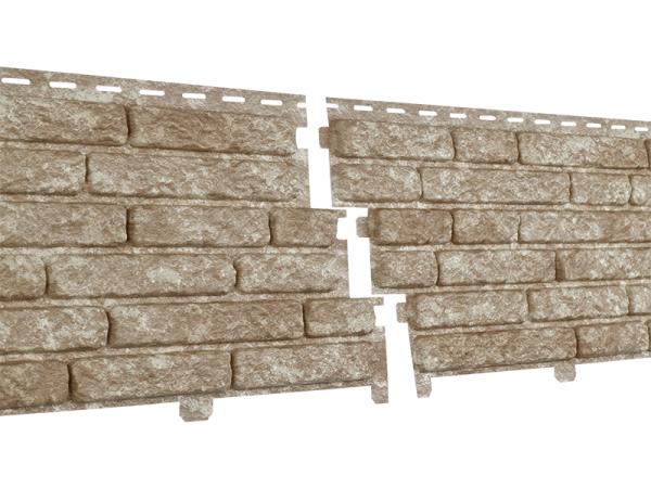 Фасадная панель Ю-пласт Стоун Хаус Кварцит Светло-бежевый купить в Королёве