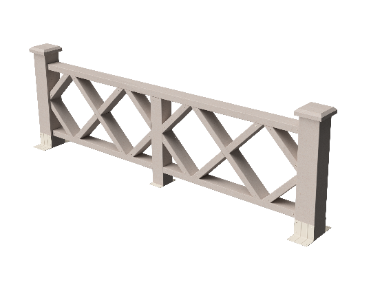 Ограждения декоративное ДПК GRINDERDECO Миллениум выбеленый дуб купить в Королёве