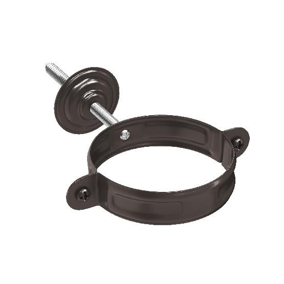 Водосток Aquasistem, система 125x90 - Комплект крепления трубы RR 32 Тёмно Коричневый купить в Королёве